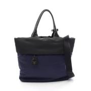 Prada Vintage Pre-owned Canvas prada-vskor Blue, Dam