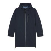 Marc O'Polo Huvad parka regelbunden Blue, Herr