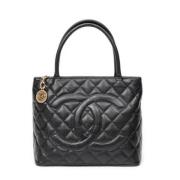 Chanel Vintage Pre-owned Laeder chanel-vskor Black, Dam