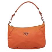 Prada Vintage Pre-owned Canvas prada-vskor Orange, Dam