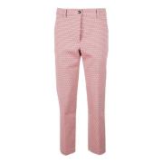 Seventy Bomullsblandning Elastan Byxor Pink, Dam