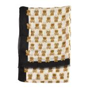 Moschino Modal Siden Scarf Multicolor, Dam