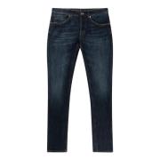 Dondup Slim Fit Denim med Italienskt Hantverk Blue, Dam