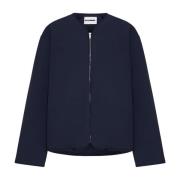 Jil Sander Midnight Blue Padded Down Jacket Blue, Dam