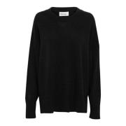 My Essential Wardrobe Svart Stickad Pullover Copenhagenmw Stil Black, ...