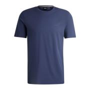 Hugo Boss Blå Bomull T-shirt med Tryckt Logotyp Blue, Herr