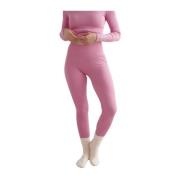 Aim'n Peony Pink Ribbed Wool Leggings Pink, Dam