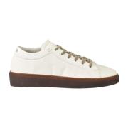 Fabi Läder Sneakers med Gummisula White, Herr