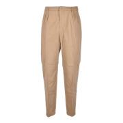 Dondup Bomull Elastan Byxor Beige, Herr