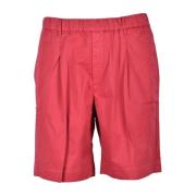 40Weft Bomull Bermuda Shorts med Elastan Red, Herr