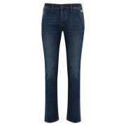 Roy Roger's Slim Fit Denim Byxor Blue, Herr