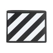 Off White Diagonalrandig Bifold Plånbok i Svart Multicolor, Herr