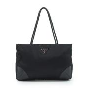 Prada Vintage Pre-owned Nylon totevskor Black, Dam