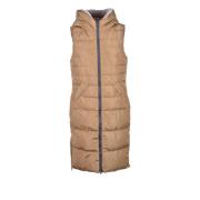 Rino&Pelle Puffer Vest 100% Polyester Beige, Dam