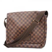 Louis Vuitton Vintage Pre-owned Tyg axelremsvskor Brown, Dam