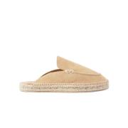 Scarosso Beige Suede Espadriller Beige, Dam