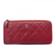 Chanel Vintage Pre-owned Laeder plnbcker Red, Dam