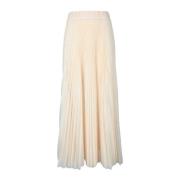 Patrizia Pepe Snygg Maxi Kjol Kollektion Beige, Dam