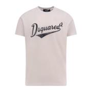 Dsquared2 Logo Print Bomull T-shirt White, Herr