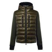 Moncler Grön Dunfylld Tröja med Windstopper Green, Herr