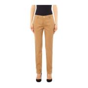 Liu Jo Beige Chino Byxor för Moderna Kvinnor Brown, Dam