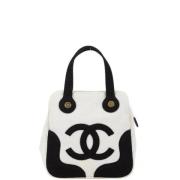 Chanel Vintage Pre-owned Canvas handvskor White, Dam