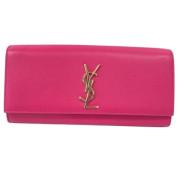 Yves Saint Laurent Vintage Pre-owned Laeder kuvertvskor Pink, Dam