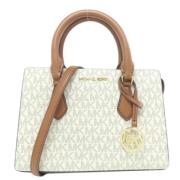 Michael Kors Pre-owned Pre-owned Canvas handvskor White, Dam