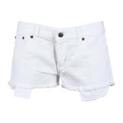 Dondup Bomull Casual Shorts White, Dam