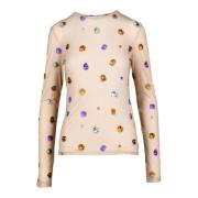 Sportmax Elegant Blus med Stretchigt Tyg Multicolor, Dam