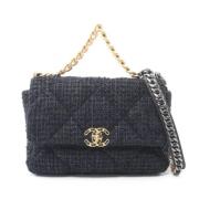 Chanel Vintage Pre-owned Tyg chanel-vskor Blue, Dam