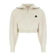 Isabel Marant Étoile Zip-Through Sweatshirt för Kvinnor Gray, Dam