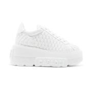 Casadei Matelassé Nexus Botten Sneaker White, Dam