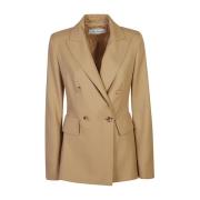 Max Mara Beige Yllejacka för Kvinnor Brown, Dam