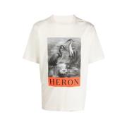 Heron Preston Grafiskt Tryck Bomull T-Shirt White, Herr