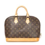 Louis Vuitton Vintage Pre-owned Canvas handvskor Brown, Dam