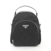 Prada Vintage Pre-owned Canvas ryggsckar Black, Dam