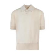 Maison Margiela Polo Shirts Beige, Herr