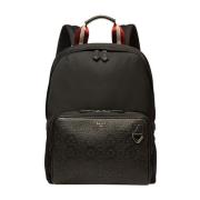 Bally Nylon Logo Ryggsäck Black, Herr