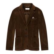 Circolo 1901 Elegant Velour Blazer Brown, Herr