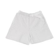 Nike Geometrisk Stickad Shorts High Rise Vit/Svart White, Dam