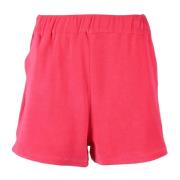 Moncler Bomullsblandning Stiliga Shorts Pink, Dam