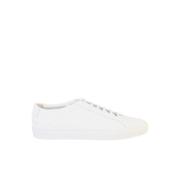 Common Projects Läder Snörskor White, Herr