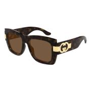 Gucci Stiliga solglasögon Gg1688S färg 002 Brown, Dam