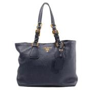 Prada Vintage Pre-owned Laeder totevskor Blue, Dam