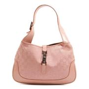 Gucci Vintage Pre-owned Canvas axelremsvskor Pink, Dam