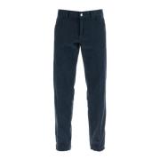 Dolce & Gabbana Mörkblå Regular Fit Jeans med Fransad Hem Blue, Herr