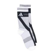 Adidas by Stella McCartney Sockor med intarsiamönster och logotyp Gray...