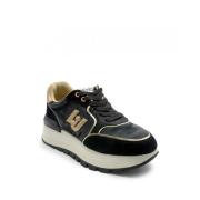 Liu Jo Fantastisk Sneaker med Glitter Logo Black, Dam