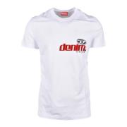 Diesel Bomull T-shirt White, Herr